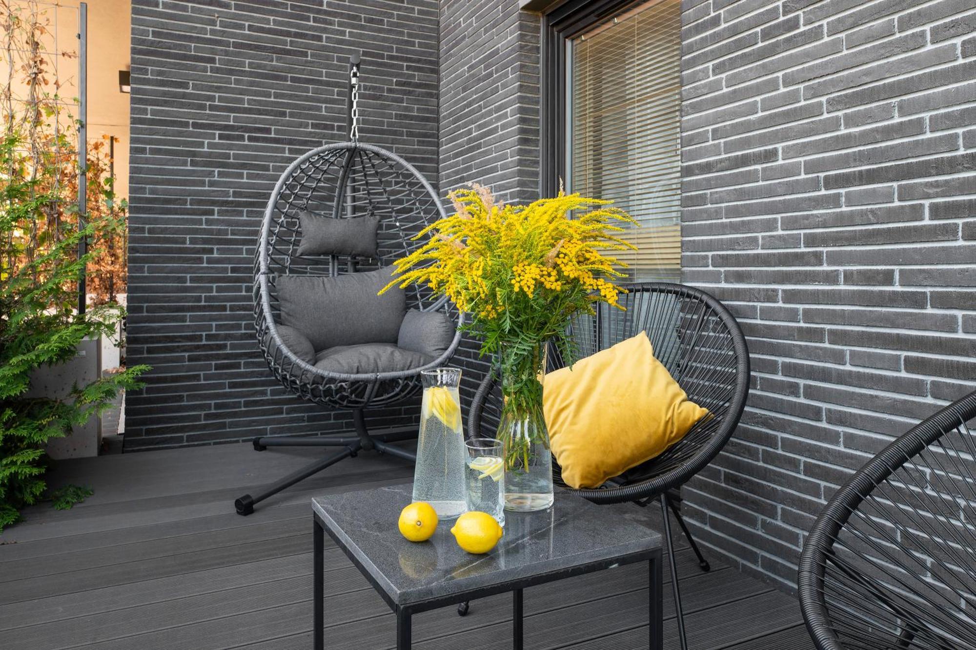 Nadmotlawie Riverside - Sauna, Gym & Parking By Downtown Apartments Gdańsk Rum bild